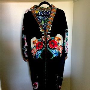 “Johnny Was” Reversible Silk Kimono